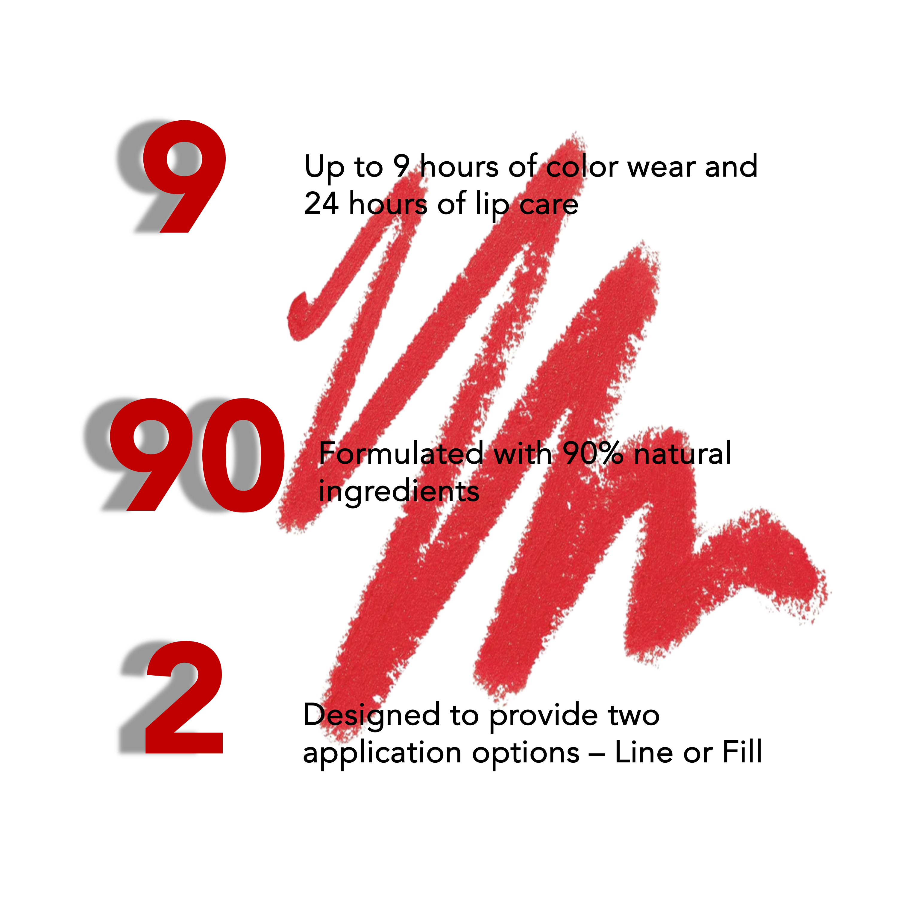 LUXELINE LIP LINER PEN - RED LINE - Image 3