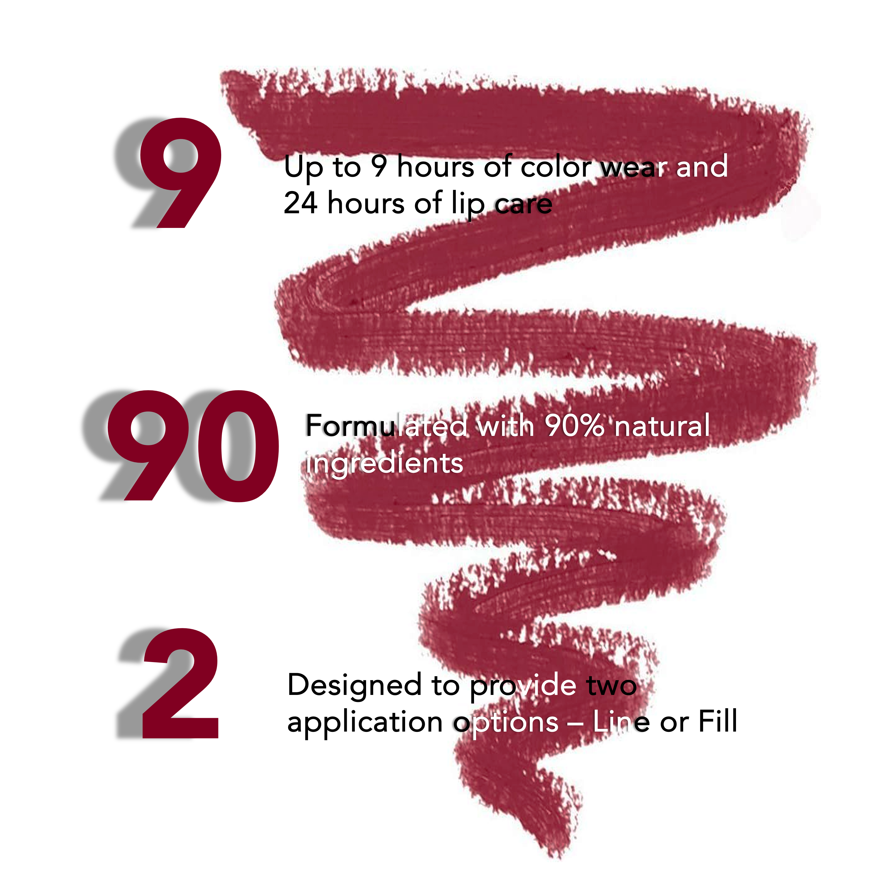 LUXELINE LIP LINER PEN - BERRY BRAVE - Image 3