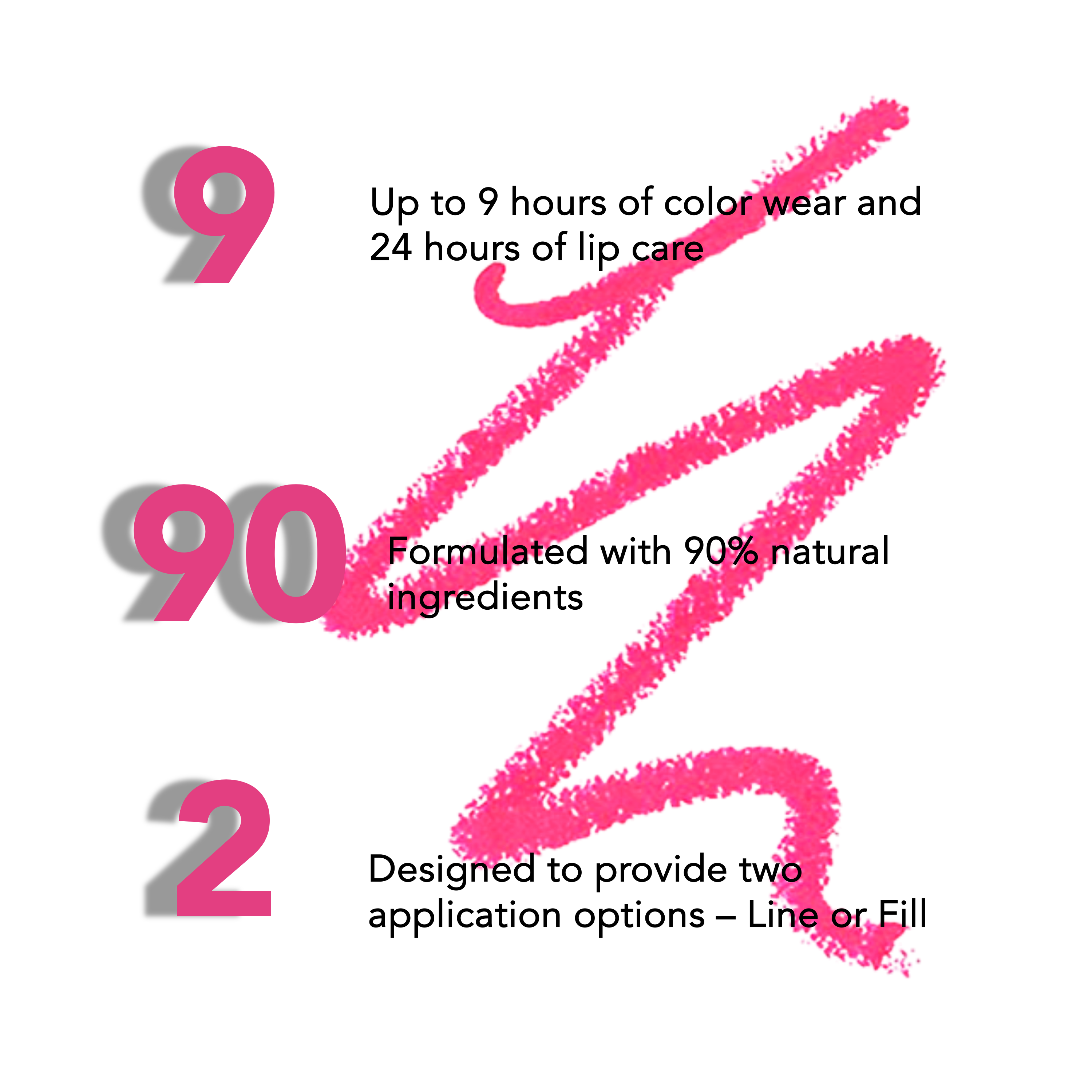 LUXELINE LIP LINER PEN - FEARLESS FUCHSIA - Image 3